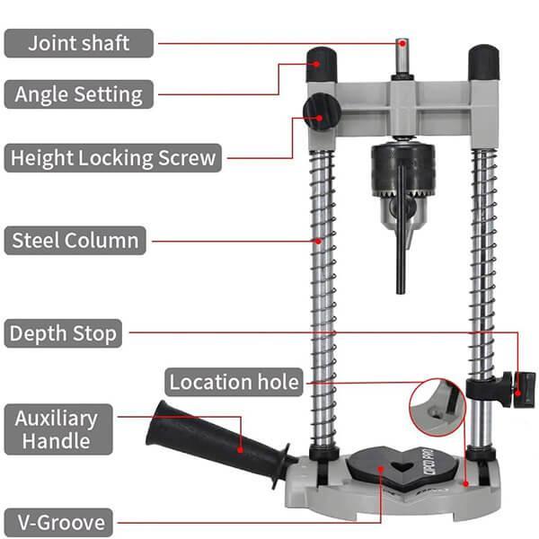 WoodyLock® Multi Angled Adjustable Drill Guide