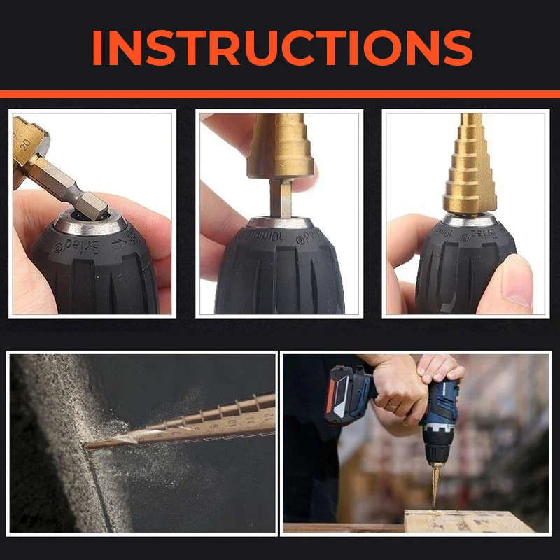 WoodyLock® Titanium Plating Drill Bit Set(6pcs)