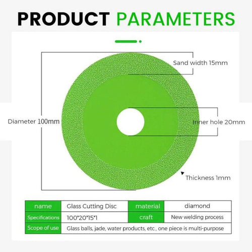 WoodyLock® Glass Cutting Diamond Disc