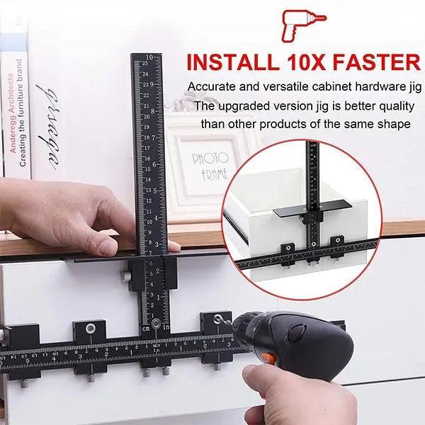 WoodyLock® Cabinet Hardware Jig for Handles and Knobs