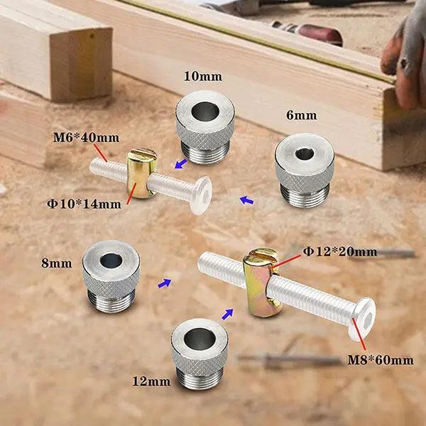 WoodyLock® Universal Cross Dowel Flat Head Screw Jig
