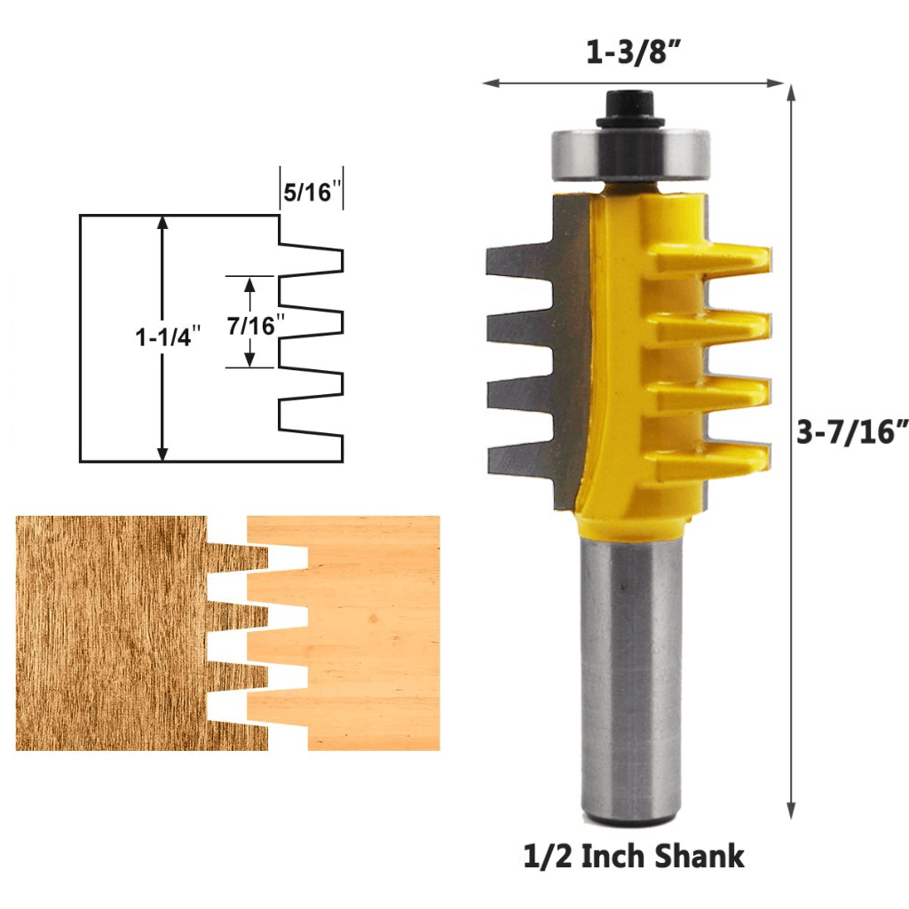 Freesbit voor vingerlassen - 1/2" schacht
