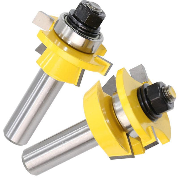WoodyLock®  Rail & Stile Router Bit - Shaker - 2 Piece Set - 1/2" Shank