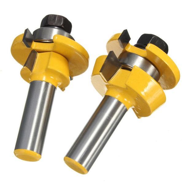 WoodyLock®  Rail & Stile Router Bit - Shaker - 2 Piece Set - 1/2" Shank