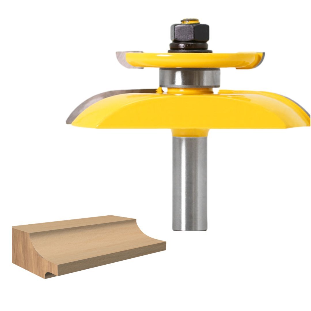 Raised Panel Router Bit - Cove with Backcutter - 1/2" Shank
