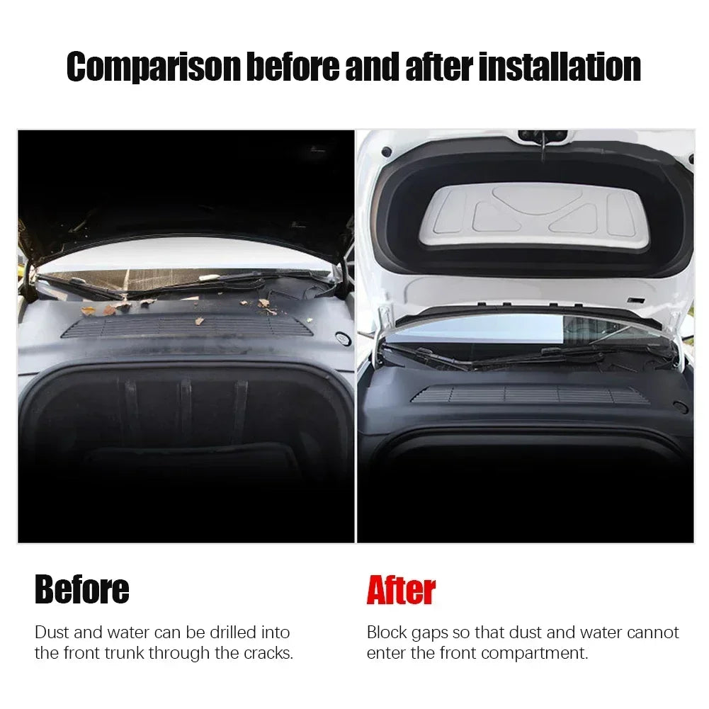 QuietGuard™  Frunk Guard: Leakage and Dust Protection